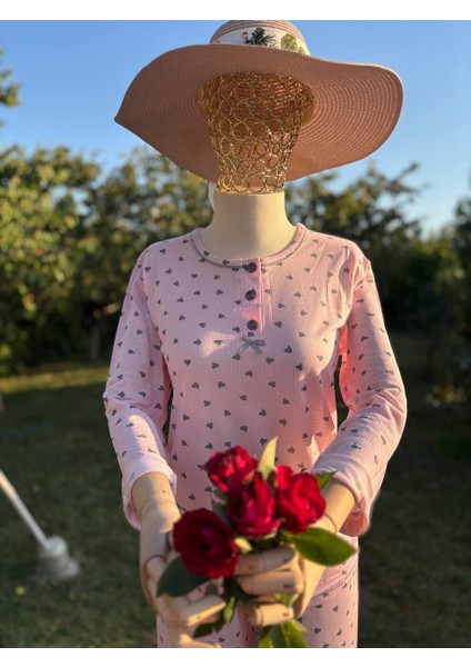 Kadın Mevsimlik Kışlık Ikili Pijama ve Gecelik Takımı Serin Tutan Doğal Bambu Kumaş, Büyük Beden Uzun Kollu Battal ve Büyük Beden Seçenekli