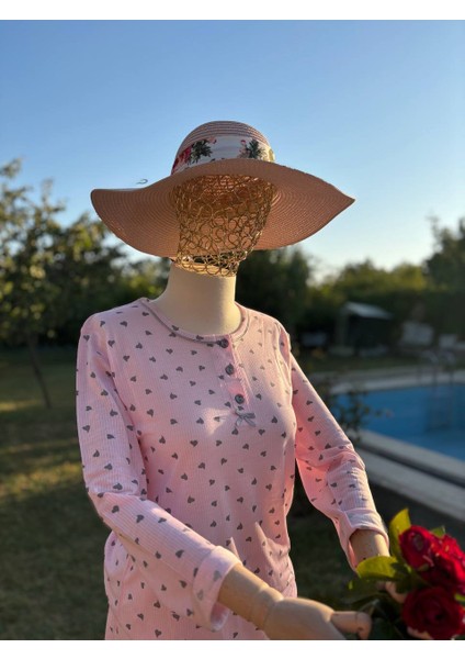 Kadın Mevsimlik Kışlık Ikili Pijama ve Gecelik Takımı Serin Tutan Doğal Bambu Kumaş, Büyük Beden Uzun Kollu Battal ve Büyük Beden Seçenekli modelleri