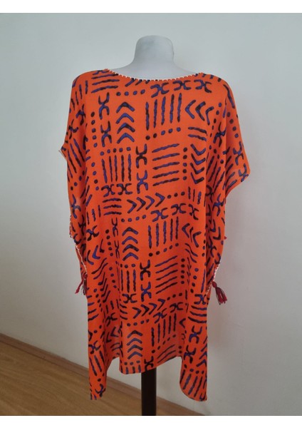 Desenli Pamuklu Yazlık Tunik Pareo fiyatları