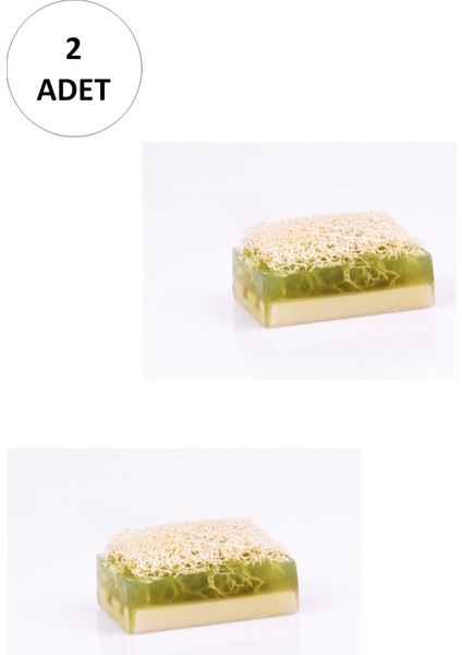 2 Adet Doğal Kabak Lifli Çay Ağacı Sabunu