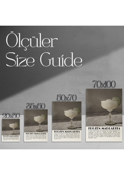 Donmuş Margarita Kokteyli Tablosu modelleri