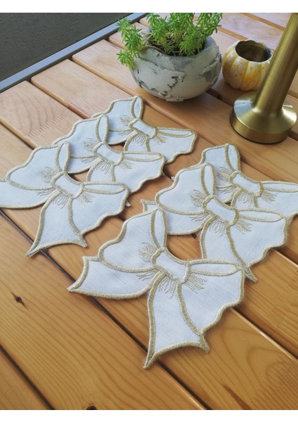 Ribbon Gold Kahve Sunum Peçetesi – Romantik ve Şık fırsatları