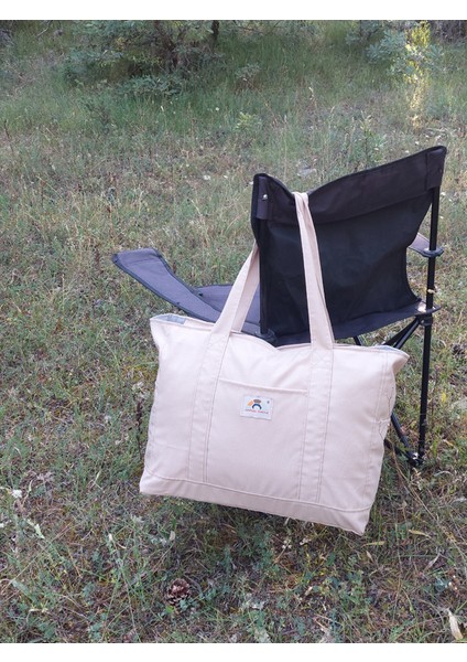 Venedik Büyük Boy Günlük Sade Şık Çanta - Bej fiyatları