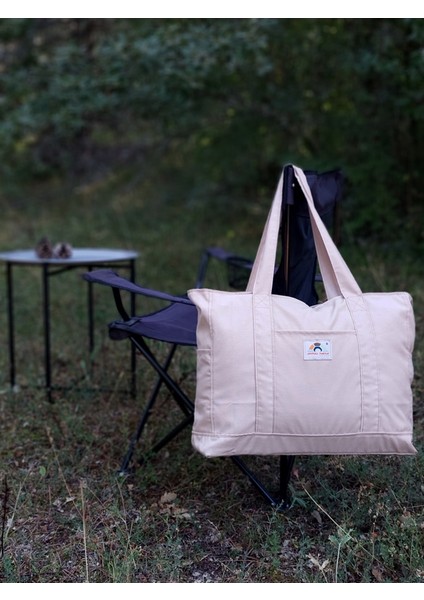 Venedik Büyük Boy Günlük Sade Şık Çanta - Bej fırsatları