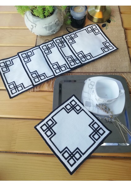 Frame Style Kahve Sunum Peçetesi – Çerçeve Detaylı