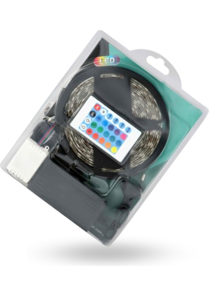 Büro Ev Ofis Yazlık Dekoru Için 54LED USB Bağlantoşı Kumandalı Rgb Şerit Işık