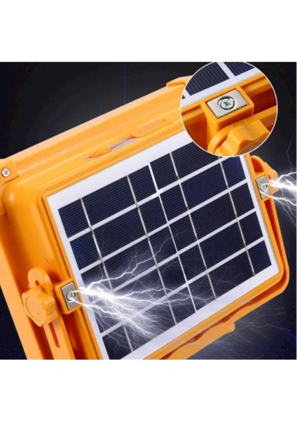 Renkli 200W Güneş ve USB Şarjlı Taşınabilir LED Armatür modelleri