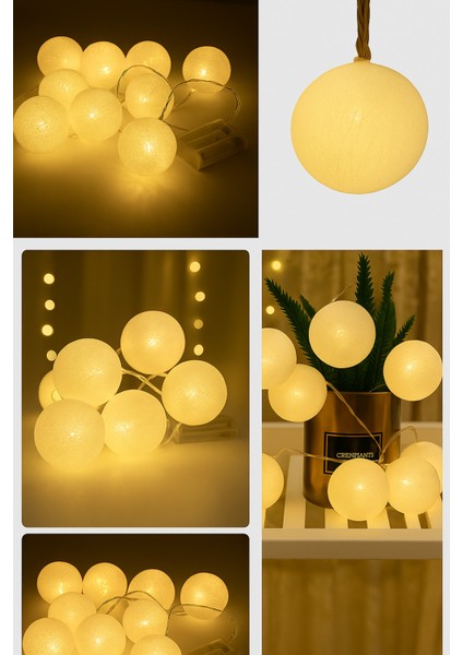 10'lu Pilli Dekoratif Aydınlatma Gece Lambası Gün Işığı Sarkıt Seti