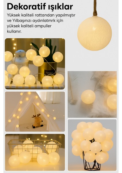 10'lu Pilli Dekoratif Aydınlatma Gece Lambası Gün Işığı Sarkıt Seti modelleri