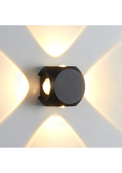 4W Dekoratif Iç/dış Mekan LED Aplik Siyah, Elektrikli Duvar Aydınlatması modelleri