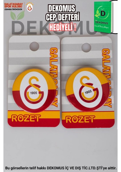 Dekomus Ile Lisanslı Galatasaray 2'li Rozet fiyatları