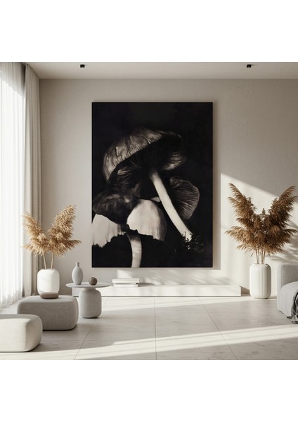 Karanlık Mantarlar Soyut Sanat Tablosu fırsatları