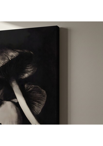 Karanlık Mantarlar Soyut Sanat Tablosu indirimleri