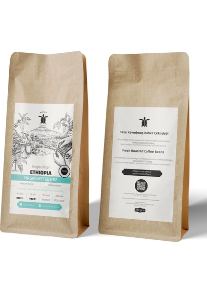 Ethiopia Yirgacheffee Gr2 - 250 gr modelleri