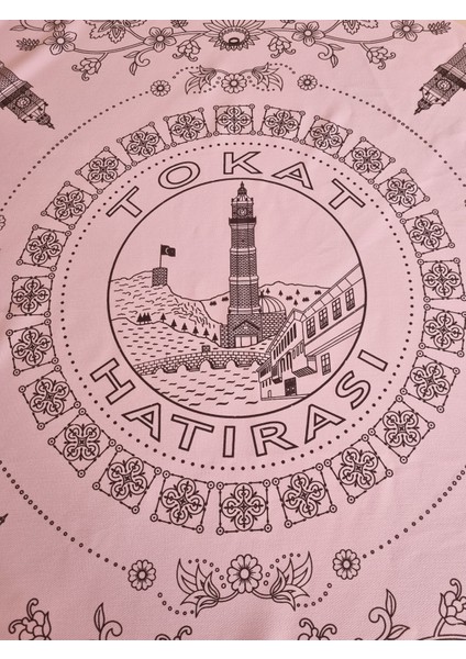 Etnik Desenli Dantelli Kare Sofra Bezi Piknik Örtüsü Masa Örtüsü Tokat İŞI(140X140) modelleri