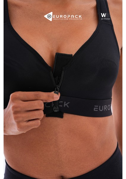 LP-145 Sl Silikonlu Ameliyat Sonrası Kompresyon Sütyen – Omuz Pedli ve Fermuarlı Sütyen