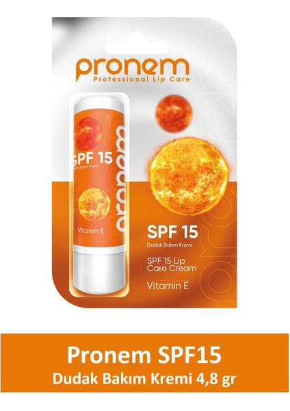 Pronem Dudak Bakım Kremi SPF15 4,8 gr