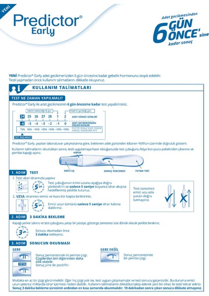 Early Gebelik Testi 3 Adet fiyatları