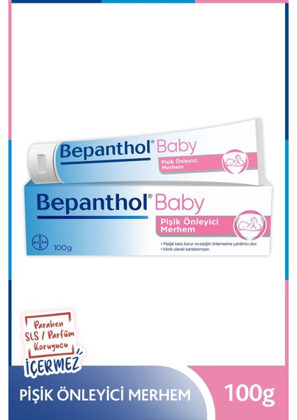 Bepanthol Baby Pişik Önleyici Merhem 100 gr 3 Adet