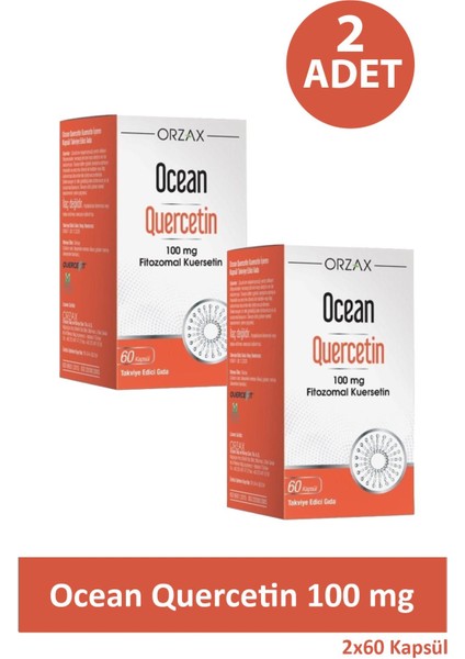 Asfstore Ocean Quercetin 100 Mg 60 Kapsül 2 Adet