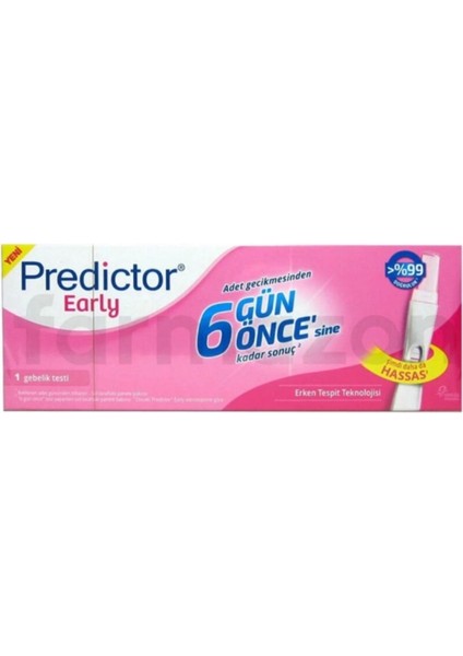 Early Gebelik Testi %99 Doğru Sonuç ile Kullanım Kolaylığı Sağlayan 1 Adet