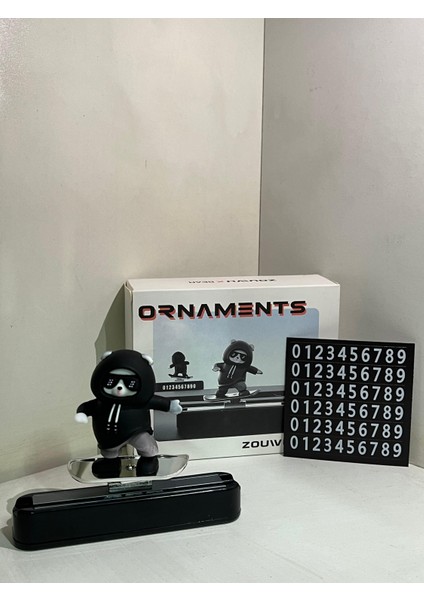 Araç Içi Kaykaylı Numaratör Park Tel Ayıcık Figürlü Siyah fiyatları