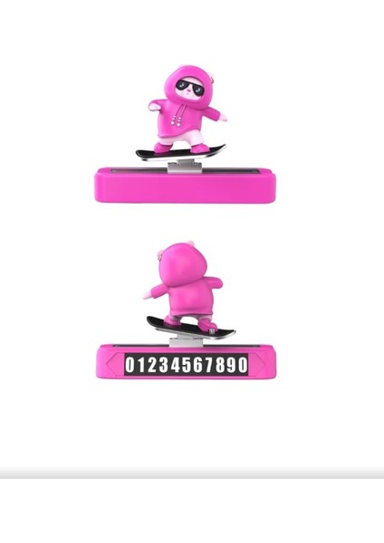 Araç Içi Kaykaylı Numaratör Park Tel Ayıcık Figürlü Pembe fiyatları