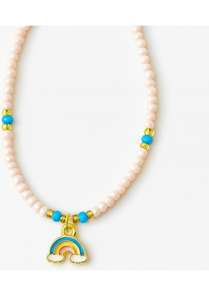 Gökkuşağı Charmlı Boncuk Halhal