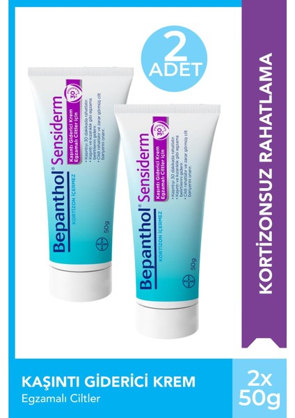 Asfstore Bepanthol Sensiderm Krem 50 gr 2 Adet