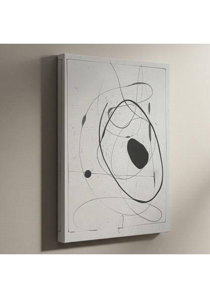 Soyut Siyah Beyaz Akış Tablosu