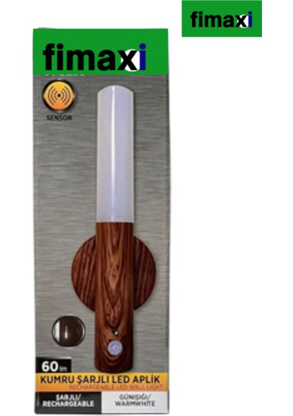 Renkli Şarjlı LED Sensörlü Duvar Aplikası, Güçlü ve Estetik Işıklandırma fiyatları