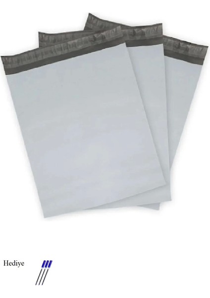 Cepsiz Büyük Boy Kargo Poşeti 35X45+5 cm - 100 Adet (40+40=80 Mikron)