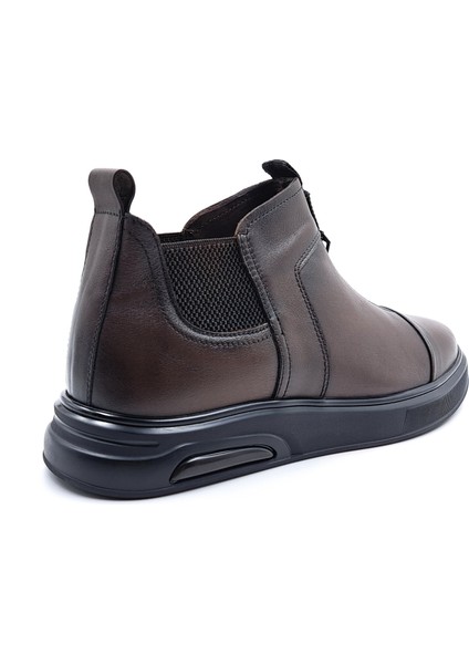 M22012 Hakiki Deri Lastikli Kahverengi Erkek Konfor Bot