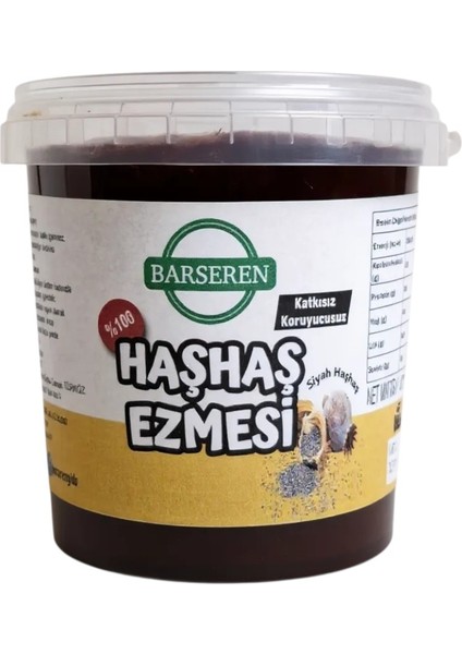 Siyah Haşhaş Ezmesi 1kg %100 Yerli