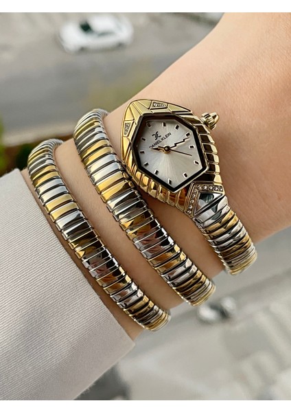 Ayarlanabilir Kordon Yılan Sarmalı Kadın Kol Saati fiyatları