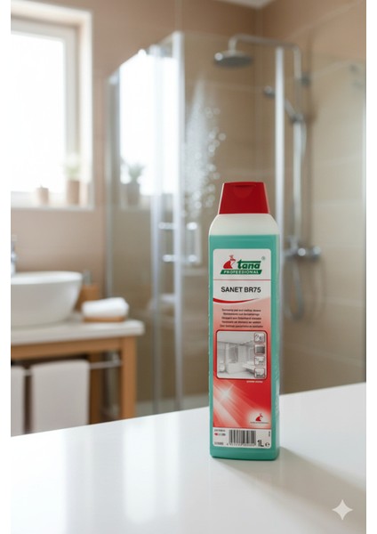 Sanet Br 75 Kireç Çözücü Temizlik Ürünü | Yüksek Performanslı Saniter Alan Temizleyici - 1 L