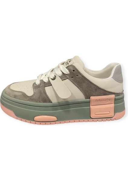 24K358-3 Kalın Taban Kadın Sneakers Spor Ayakkabı