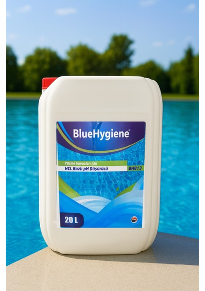 BH813 - Hidroklorik Asit Bazlı Ph Düşürücü - 25KG | Sıvı Ph Düşürücü Havuz Kimyasalı Taş Asidi