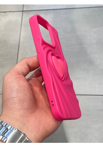 Apple iPhone 14 Pro Max Uyumlu Kalp Figürlü Koruyucu Sert Silikon Kılıf fiyatları