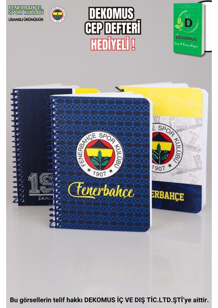 Yeni Sezon Lisanslı Fenerbahçe Sert Kapak Bloknot fiyatları