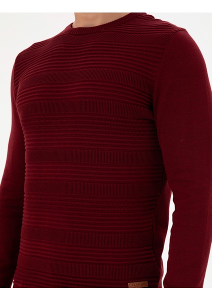 Erkek Bordo Kazak /Triko 50297064-VR014