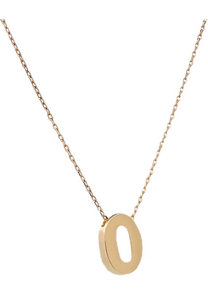 - 14 Ayar O Harfli Hayalet Zincirli Altın Kolye fiyatları