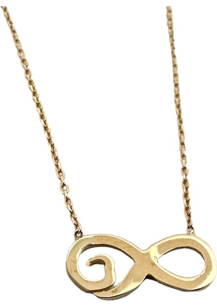 - 14 Ayar Altın Sonsuzluk Girdabı Kolye fiyatları