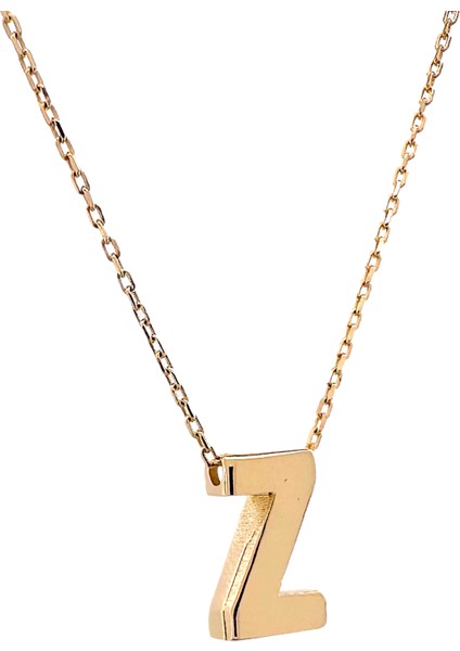 - 14 Ayar Z Harfli Hayalet Zincirli Altın Kolye fiyatları
