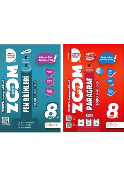 8. Sınıf Zoom Serisi Fen Bilimleri Paragraf Soru Bankası Seti 2026 Güncel Basım