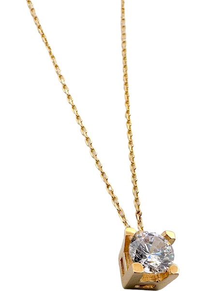 - 14 Ayar Zirkon Tektaş Kolye fiyatları