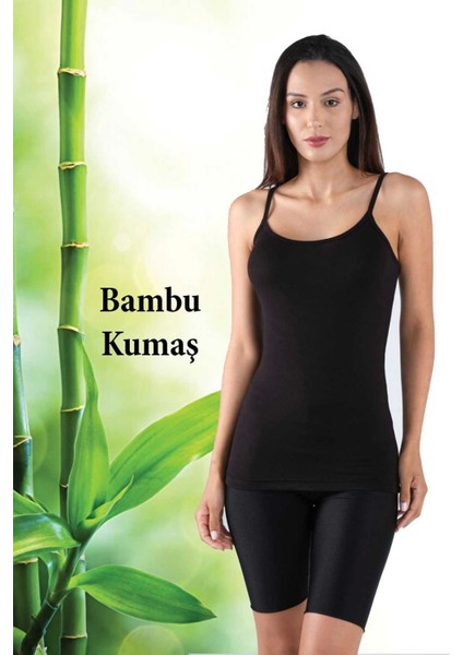 Bambu Kadın Askılı Atlet Siyah fiyatları