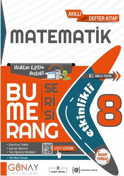 8. Sınıf Bumerang Serisi Etkinlikli Matematik Inkılap Tarihi Seti 2026 Güncel Basım fiyatları