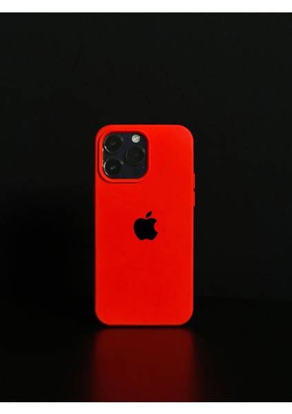 IPHONE11UYUMLU Apple Logolu Kenar Köşesi Oval Içi Kadife Lansman Kılıf