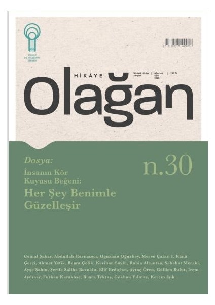 Olağan Hikaye Dergi 30.sayı Ağustos-Eylül 2025